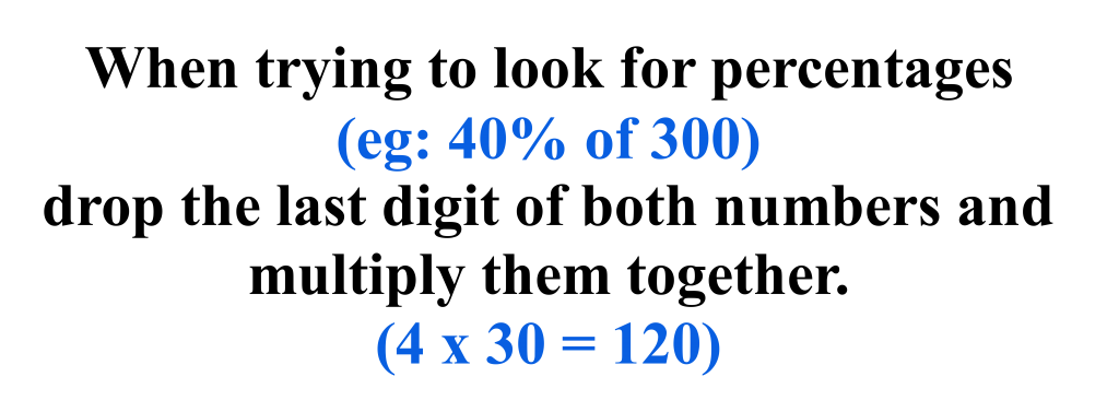 Quickly and Easily Calculate Percentages math hack